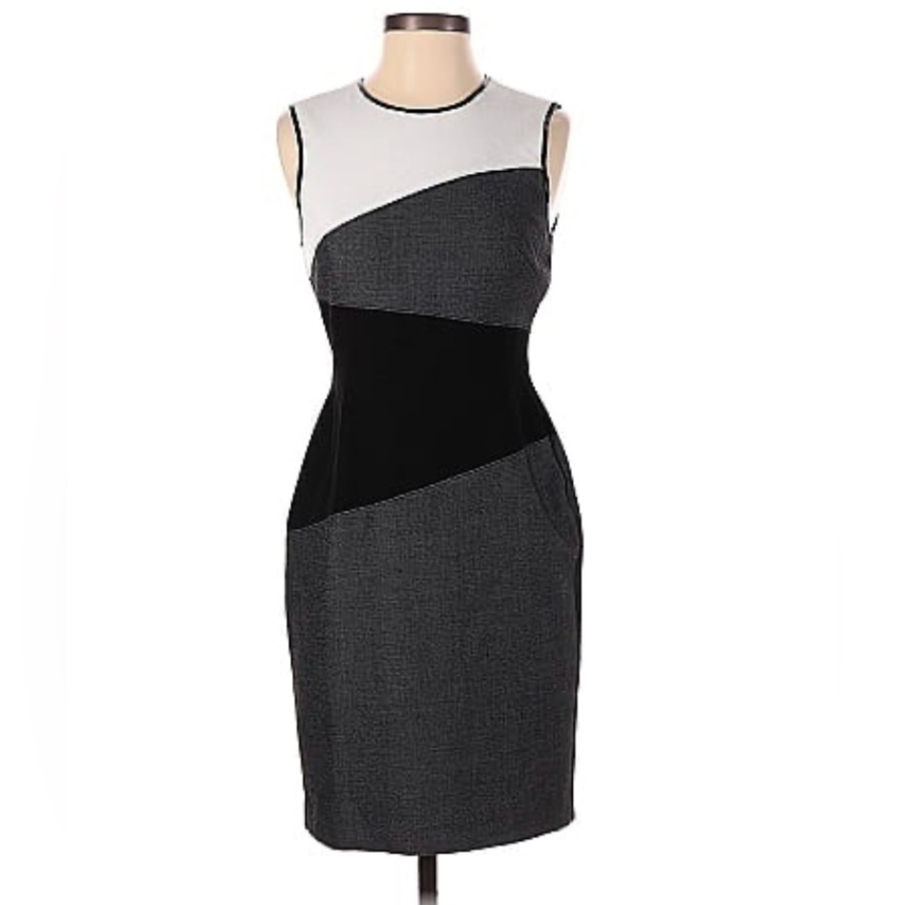 White House Black Market color block dress size 8 - Picture 3 of 6